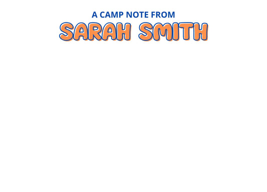 Camp Stationery